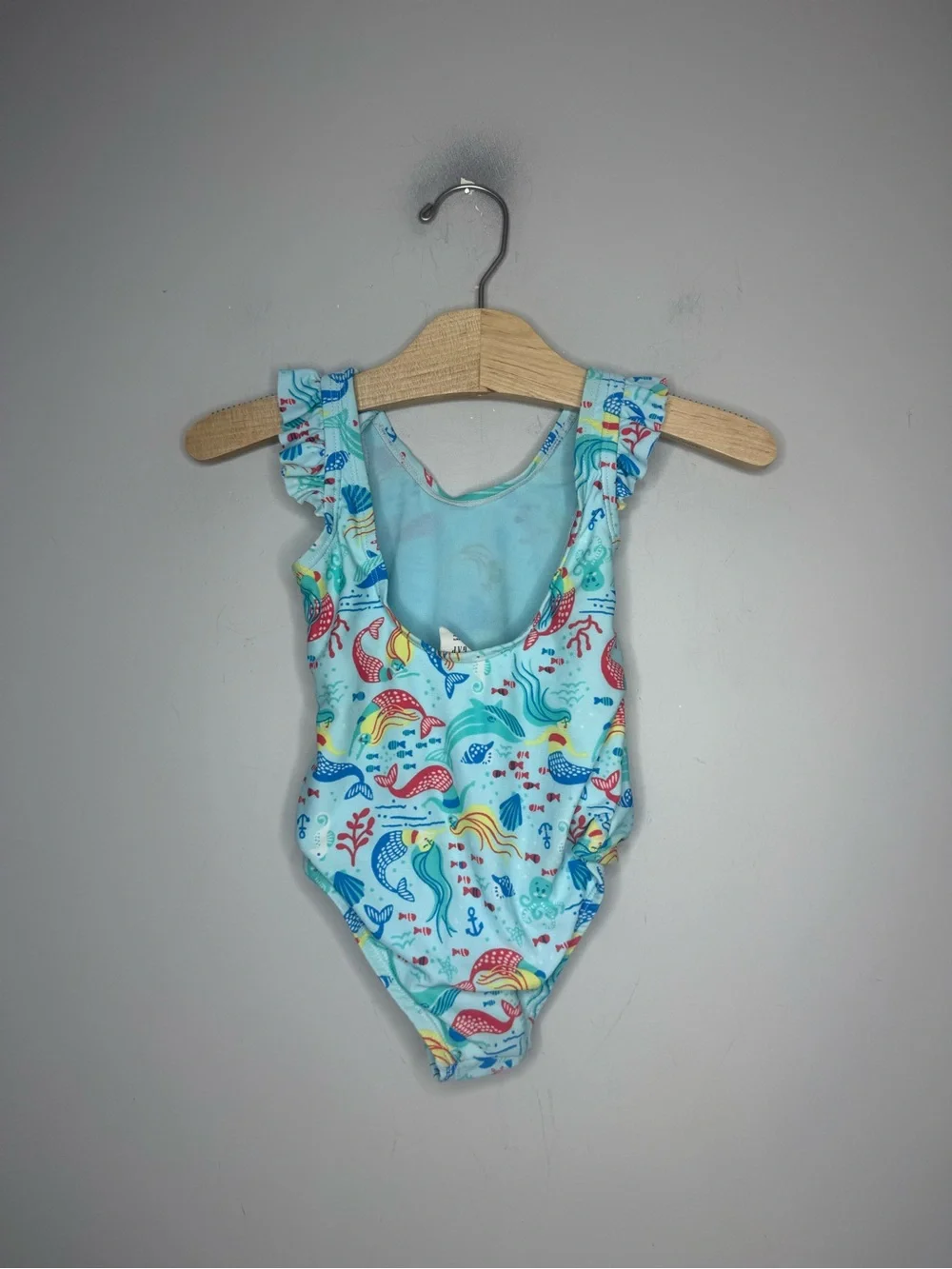 $11 ADD ON baby gap blue mermaid swim suit one-piece 2Y zara cotton on kids h&m